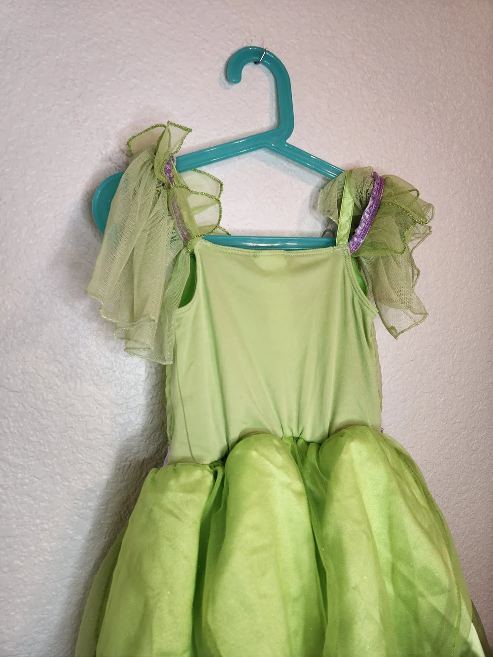 Disney Store Tinker Bell Costume Child Size Medium 5 6  Green And Purple - Picture 8 of 14